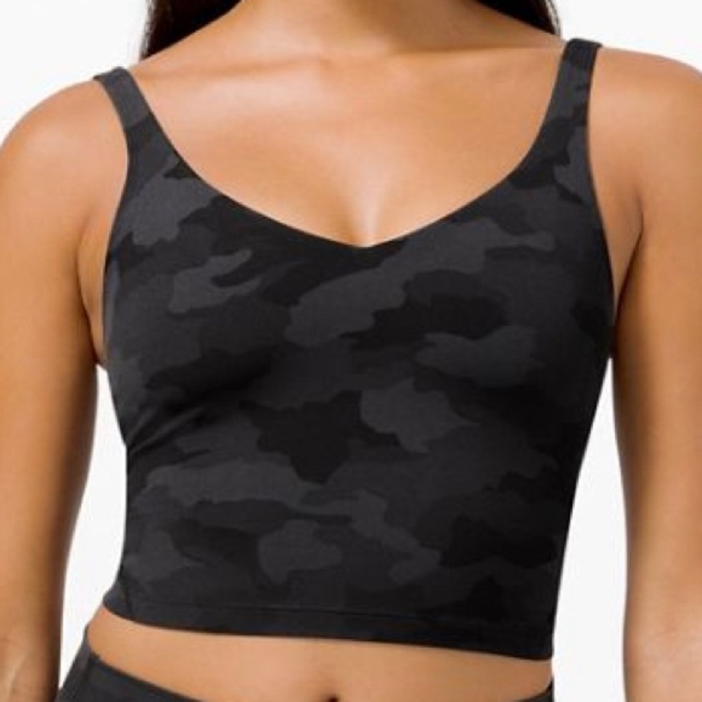 Lululemon Brand New With Tags Black Camo Align Tank Size 0